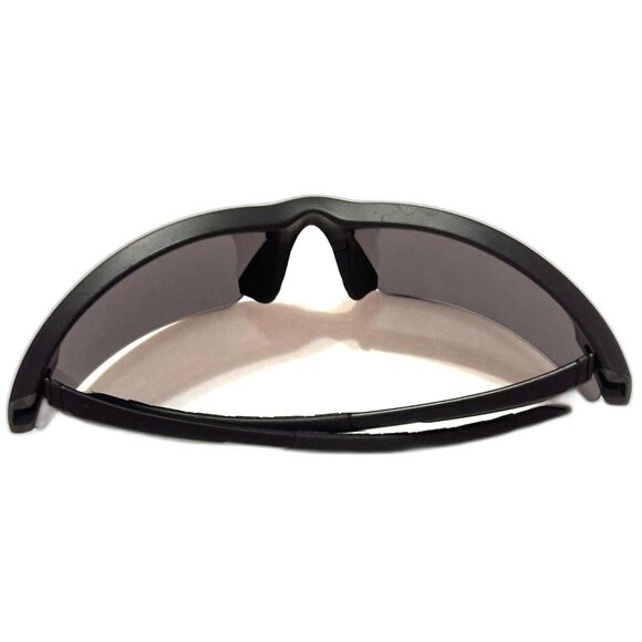 Men's Epoch Black Frame Sunglasses with Polarized Smoke Lens - Picture 7 of 11